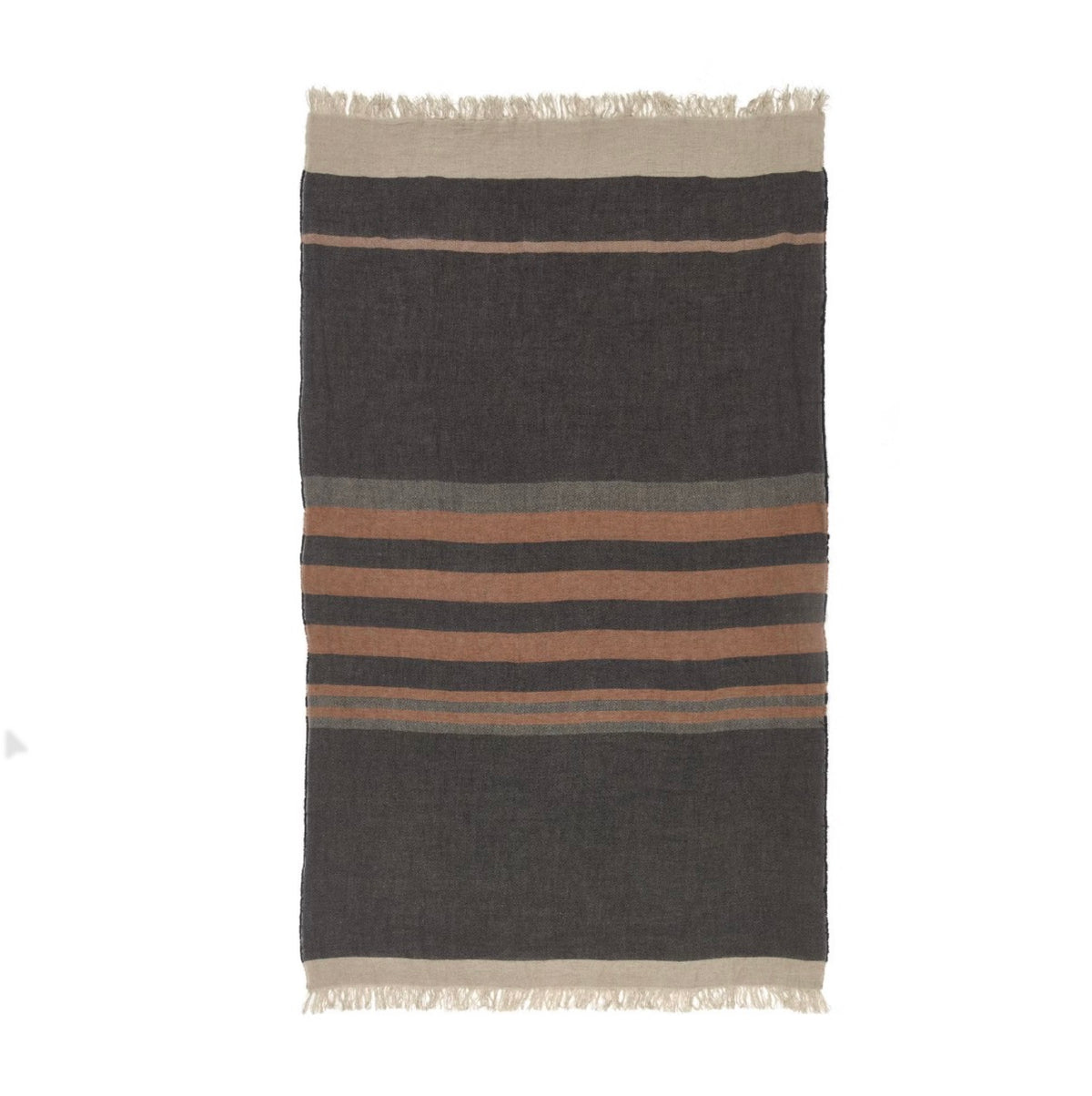 The Belgian Towel - Black Stripe