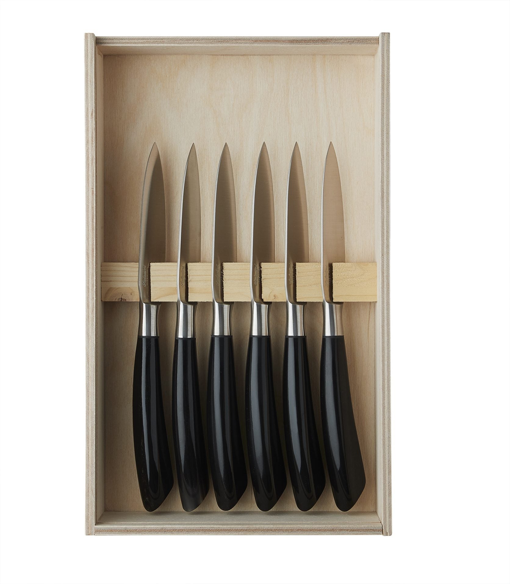 Steakknive 23 cm i bøffelhorn, 6 stk.