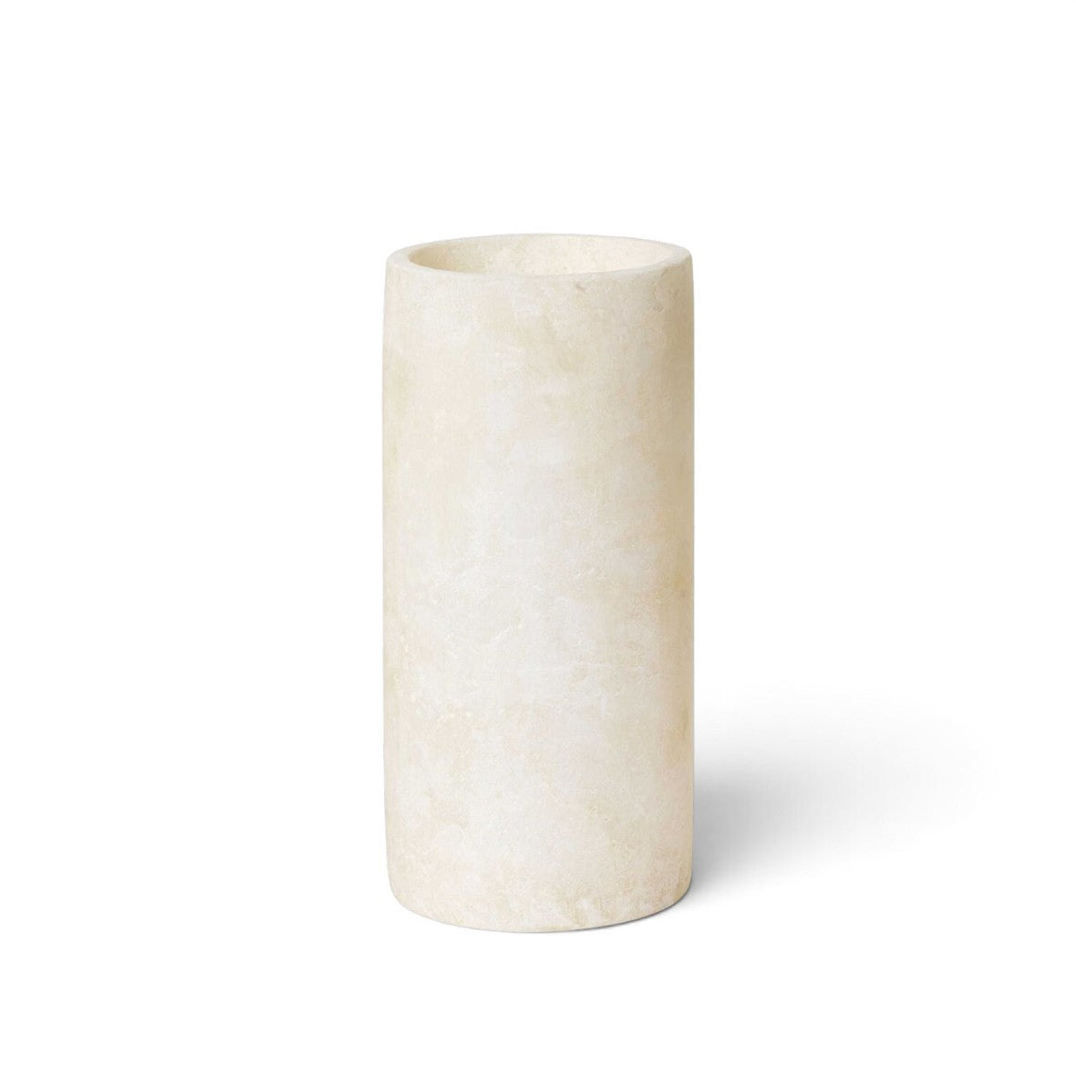 Alabast lysestage – Cylinder mellem, 20 cm