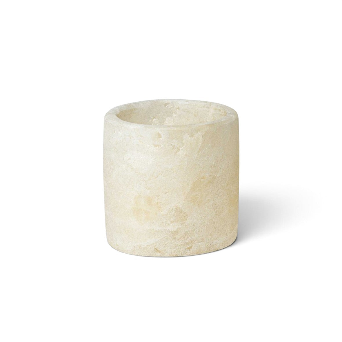 Alabast lysestage – Cylinder mini, 6 cm