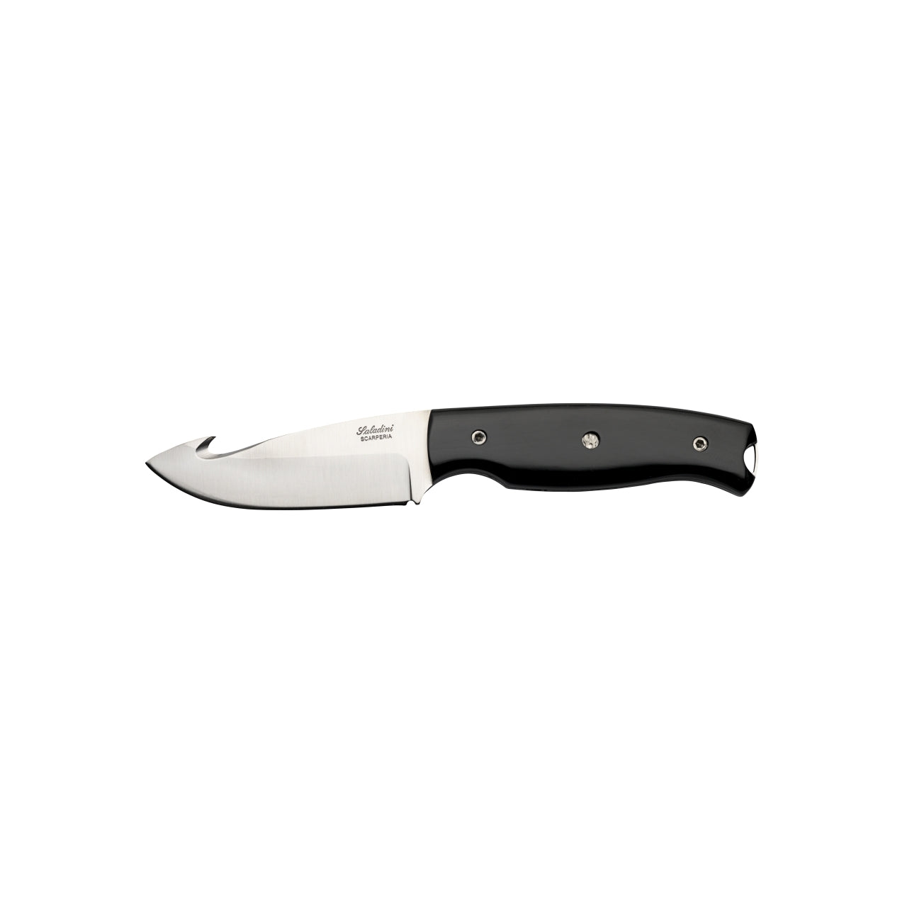Jagtkniv 22 cm i bøffelhorn med bugåbner