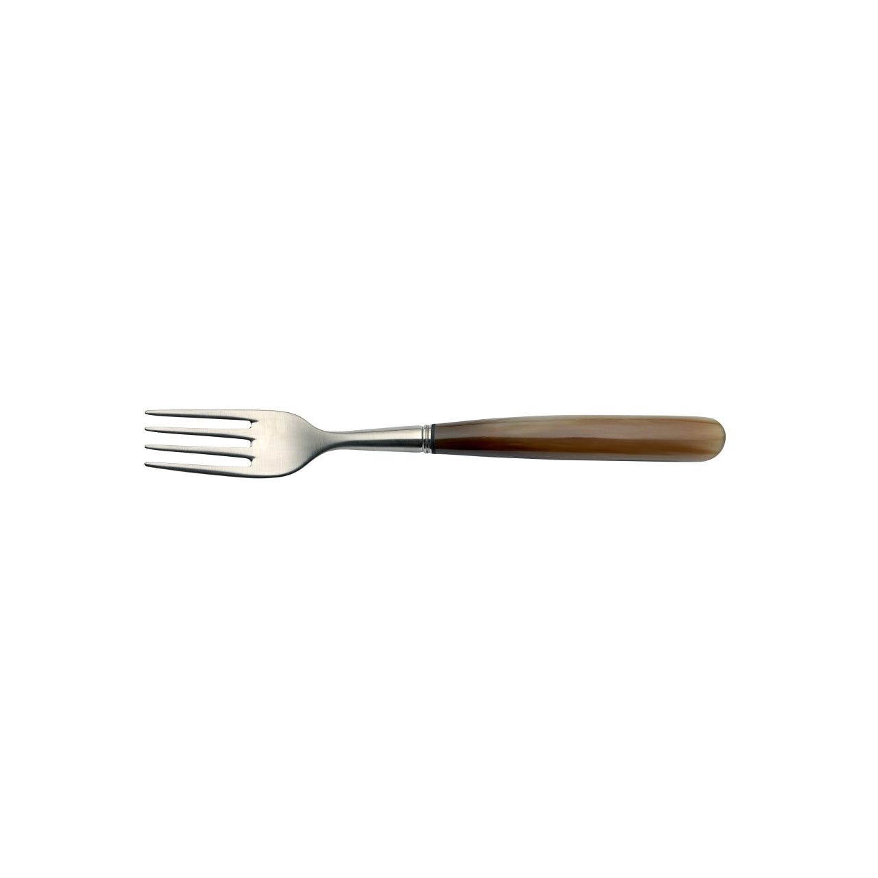 Spisegaffel 21 cm i oksehorn