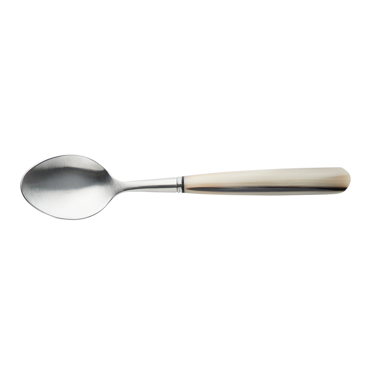 Spiseske 21 cm i oksehorn