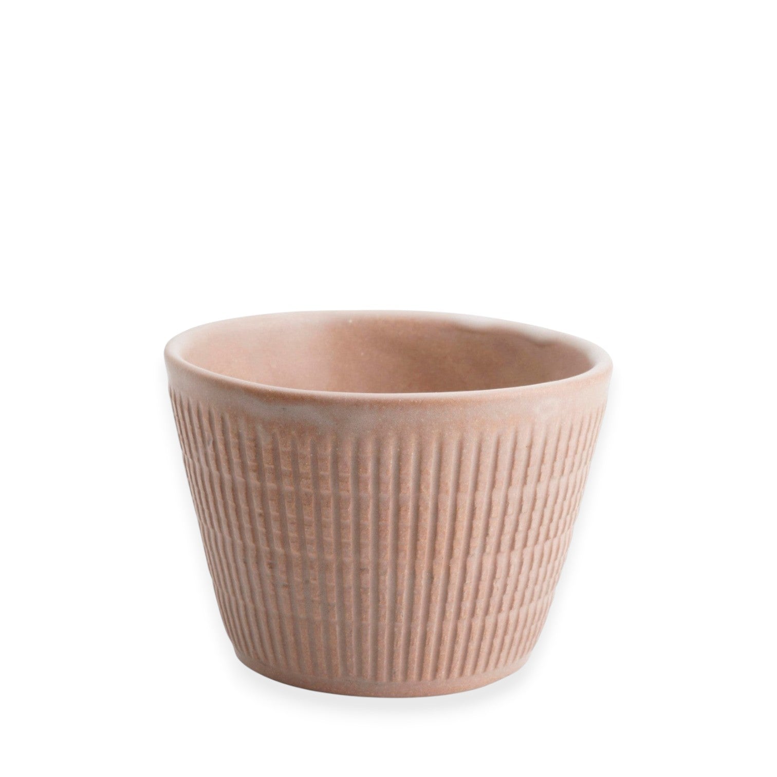 Lille konisk kaffekop i terracotta mat keramik fra GiùInLab
